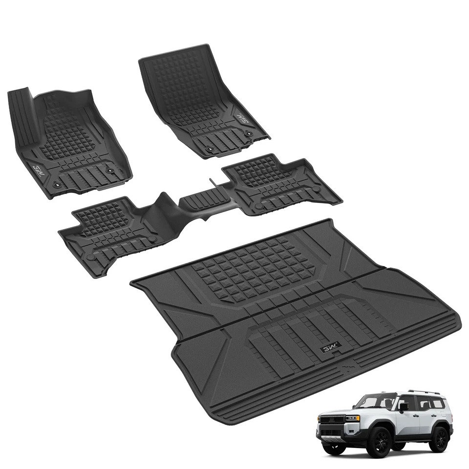 3W TPE Floor Mats & Cargo Liner For 2024 2025 Toyota Land Cruiser 250 Car Liners - Изображение 1 из 2