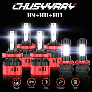 Combo LED Headlight High Low Beam Fog Light Bulbs for Buick LaCrosse 2010-2013 - Picture 1 of 12