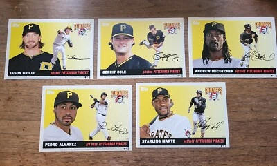 2014 Topps Pirates 5x7 Jumbo 5 Card Team Set /99 Cole McCutchen Marte - Image 1 of 4