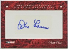 Don Larsen AUTO 2008 TriStar Signa Cuts Autograph SP/135 HOF