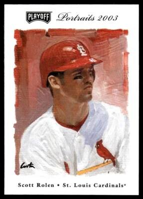 2003 Playoff Portraits Baseball Card Scott Rolen St. Louis Cardinals #122 NM - Image 1 of 2
