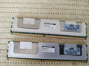 HP FBD DDr 2 Server Ram 2 x 2 Gb 667.CL5 P/N 398707-71 with Heat Sinks - Picture 1 of 5