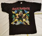 T-shirt de tournée Iron Maiden vintage 1990 PAS de réimpression.   SLAYER Metallica TestAmenT