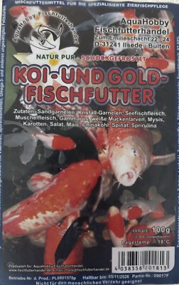 10xKoi und Goldfischfutter 100Gr Blister Frostfutter - Bild 1 von 2