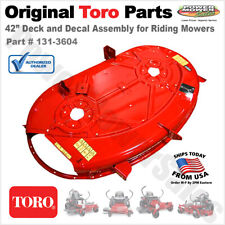 Genuine Oem Toro 42â€� Deck and Decal Assembly for Riding Mowers, 74655, 131-3604