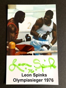 LEON SPINKS (†2021) Box-Weltmeister/Olympiasieger signed Foto 9x15 Autogramm - Picture 1 of 1