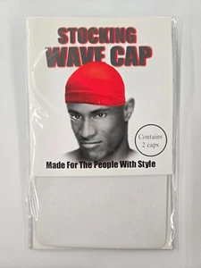 2 Packs Men And Women 100% Nylon Stocking Wave Cap - Picture 1 of 16