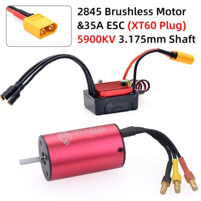 2845 5900KV Waterproof Brushless Motor 35A ESC Combo for Traxxas HSP 1/12 RC Car - Image 1 of 4