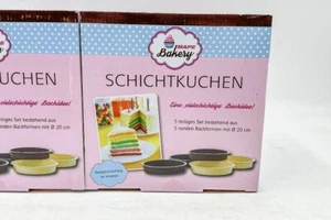 1 x Backform Silikon Schichtkuchenset Mape, je 5-teilig Neu und OVP - Bild 1 von 2