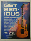 1989 HAMER GUITARS The Californian Guitar Magazine Ad - Get Serious
