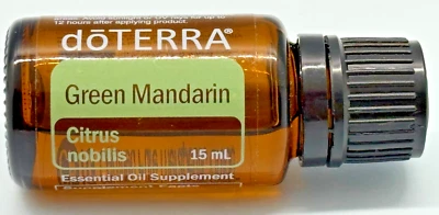 Suplemento de aceite esencial dōtERRA 15 ml botella verde mandarina cítricos Nobills nuevo Foto 1 de 2