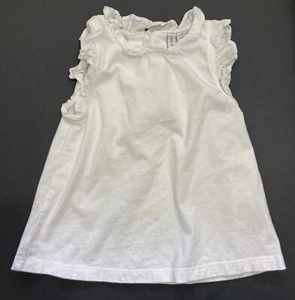 Girl's Janie & Jack White Top Size 4 EUC - Picture 1 of 3
