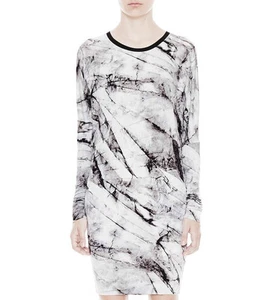 HELMUT LANG Terrene Print Jersey Tunic Dress Size Large L - Picture 1 of 9