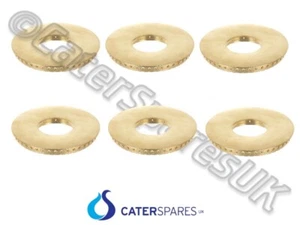 6 X BLUE SEAL 227017 GAS BURNER OVEN RANGE BRASS CAP TOP RING SPREADER BURNER - Picture 1 of 24