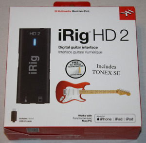IK Multimedia iRig HD 2 Digital Guitar Interface for iOS and Mac NEW