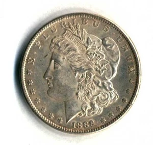 1889 Morgan Dollar  AU/BU - Picture 1 of 2