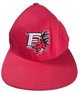 Red Fairfield CT Stags Hat Cap Thick Embroidering Official Licensed Fitted M/L - Picture 1 of 8