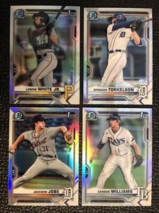 2021 Bowman Draft Chrome Baseball  BDC1 - BDC200  REFRACTORS  You Pick  35% off!