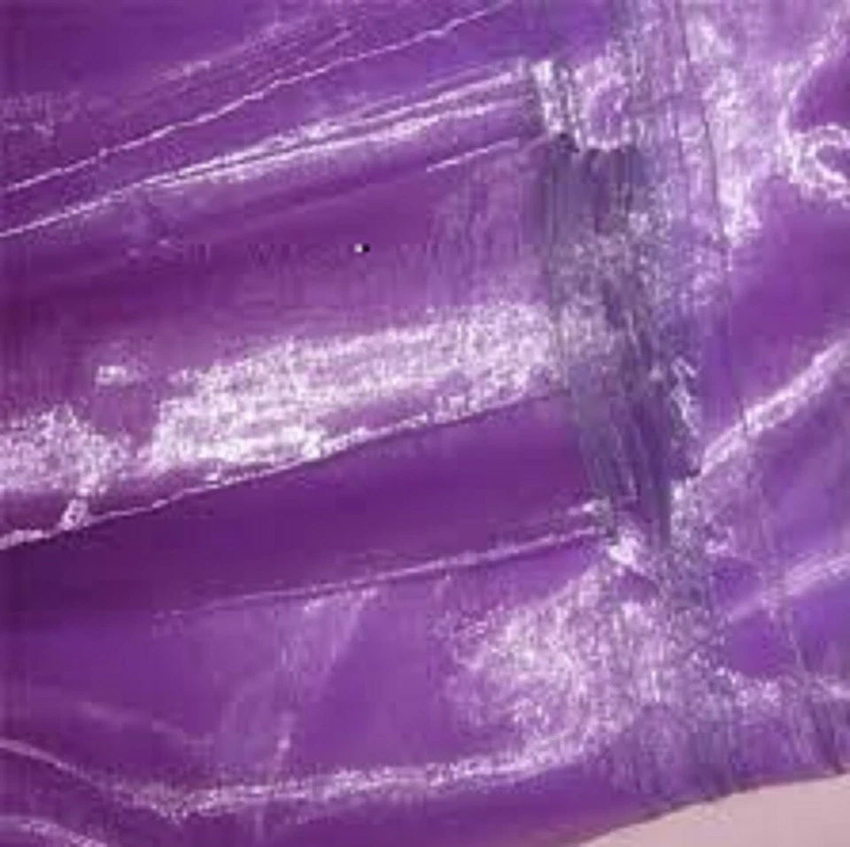 Wholesale 100 MTS £1.60 Cadbury PURPLE Plain Organza Fabric 150CM Wedding Venue - Image 1 of 1