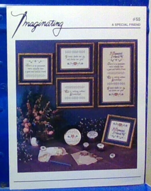 A Special Friend Cross Stitch #55 Imaginating VTG 1989 - Image 1 of 1