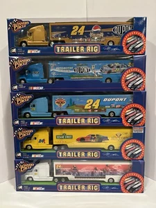 Set Of 5 DuPont #24 Jeff Gordon Trailers Looney Tunes Billion Champion Elmo Bugs - Picture 1 of 3