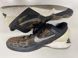 2012 Nike Zoom Kobe 7 Cheetah Circuit Orange Medium Grey-Black 488371-800 Us9
