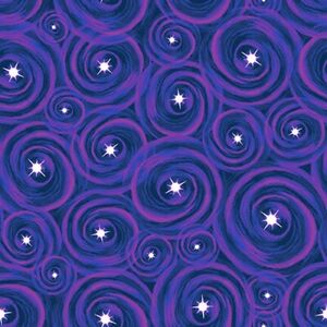 Space Fabric | Blank Purple Swirl Blender | By the Yard