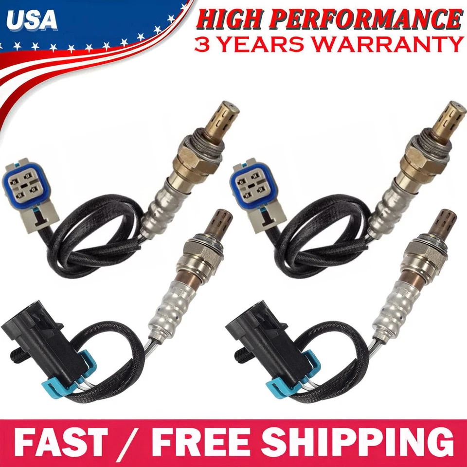 4pcs Oxygen O2 Sensors Fit for Chevrolet Corvette 6.2L V8 2008 2009 2010-2013 - Image 1 of 4