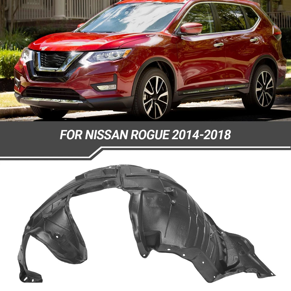 Front Driver Side Inner Fender Liner 638434BA0A Fit for 2014-2018 Nissan Rogue Foto 1 de 4