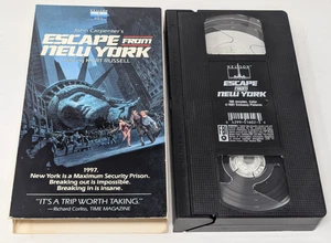 Escape from New York VHS 1984 John Carpenter Kurt Russell Nelson Horror SciFi  - Picture 1 of 9