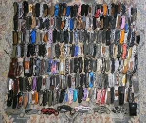2 Pound Grab Bag Lots TSA Confiscated Folding Tactical EDC Camping Hunting Knife - Picture 1 of 1