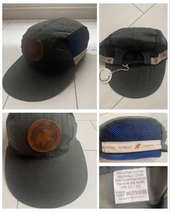 RARO Deadstock Caza Mundo Largo Bill Gorra Caqui Italia De Colección - Imagen 1 de 10