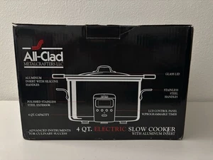 All-Clad SD712D51 4 Qt. Slow Cooker with Aluminum Insert New in Open Box - Picture 1 of 12