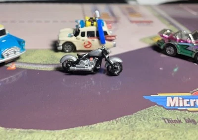 MicroMachines scaled Harley (silver/black) OTHER VEHICLES NOT INCLUDED  - Image 1 of 4