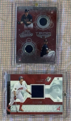 Camiseta del equipo Quads 2002/100 + camiseta SPx Jim Thome 2002/lote de 800 reliquias de los indios Foto 1 de 4