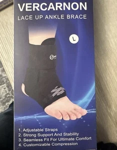 Ankle Brace Lace Up ankle brace for Men & Women Large Volleyball Basketball - Picture 1 of 4