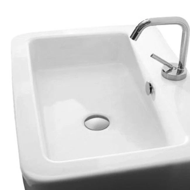 WS Bath Collections Ego 3242 Ego 23-5/8" Ceramic Wall Mounted - White - Image 1 of 1
