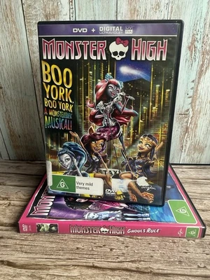 Lot Of 2 Monster High: Boo York, Boo York (DVD, 2015) Animation Ghouls Rule - Image 1 of 4