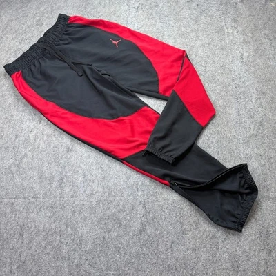Jordan Sport DRI-FIT Woven Pants Men M Black Red 28" Colorblock DH9073 - Image 1 of 4