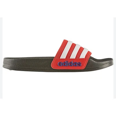 Adidas Niños Adilette Ducha Sin Cordones Informales Verano Rojo Blanco Talla 12 Foto 1 de 4