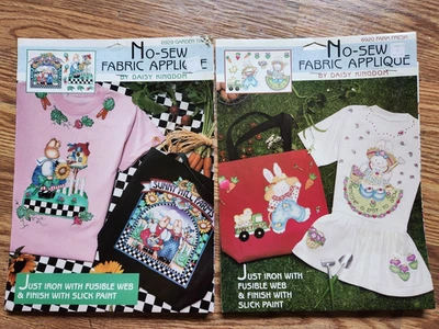 2 paquetes de apliques de tela Daisy Kingdom sin coser Garden Time, Farm Fresh Foto 1 de 2