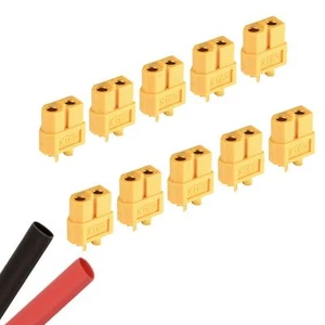 10 x hembra de radiocontrol XT60 conector de batería + avión reductor de calor helicóptero coche - Imagen 1 de 1