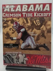 Alabama Football Game Program Ole Miss 2002 Homecoming - Picture 1 of 9