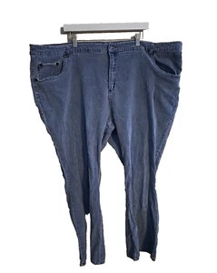 Woman Within Blue Denim Straight Leg High Rise Casual Jeans Womans Plus Size 32W - Picture 1 of 5