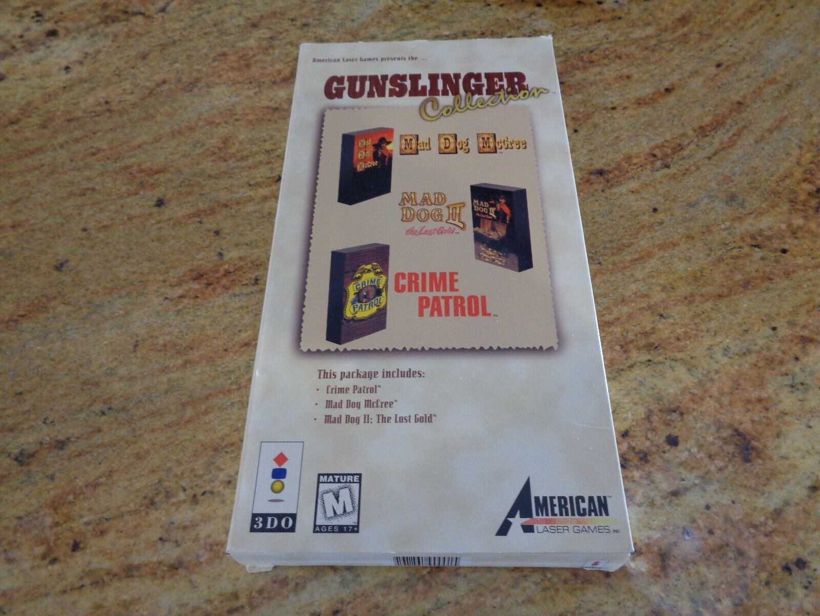 Gunslinger Collection (3DO, 1995) for the 3DO System - With Longbox and Manual!!