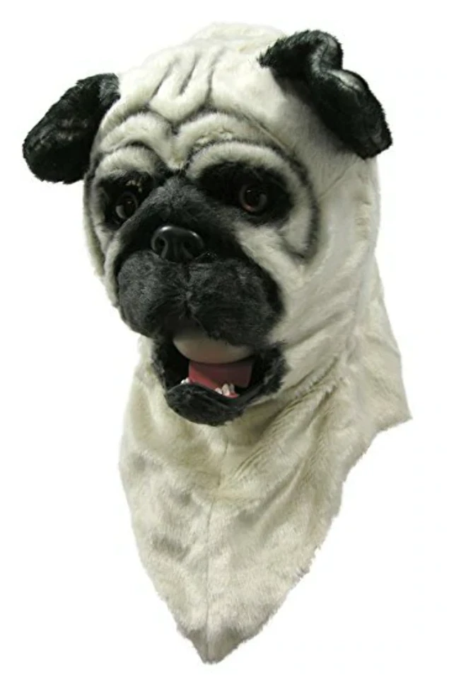 Bull Dog Moving Mouth Adult Mask - Image 1 of 1