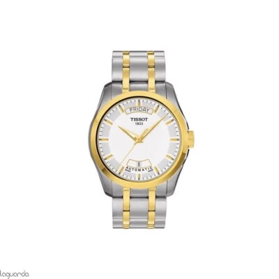 Tissot T-Trend Couturier Two Tone Men's Day Date Watch T0354072201100 - Image 1 of 2
