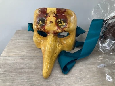 Long Nose Masquerade Venetian Mask Theater Cosplay Halloween Carnival Handmade - Image 1 of 4