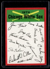 1974 Topps Team Checklists (Two Stars) Unmarked #NNO Chicago White Sox 3