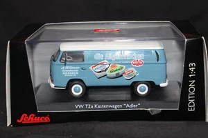 SUPER RARE! 1:43 SCHUCO 03663 VW T2a Kasten "Adler" TECH. CL. ESSEN, 100 un, NEW - Bild 1 von 3
